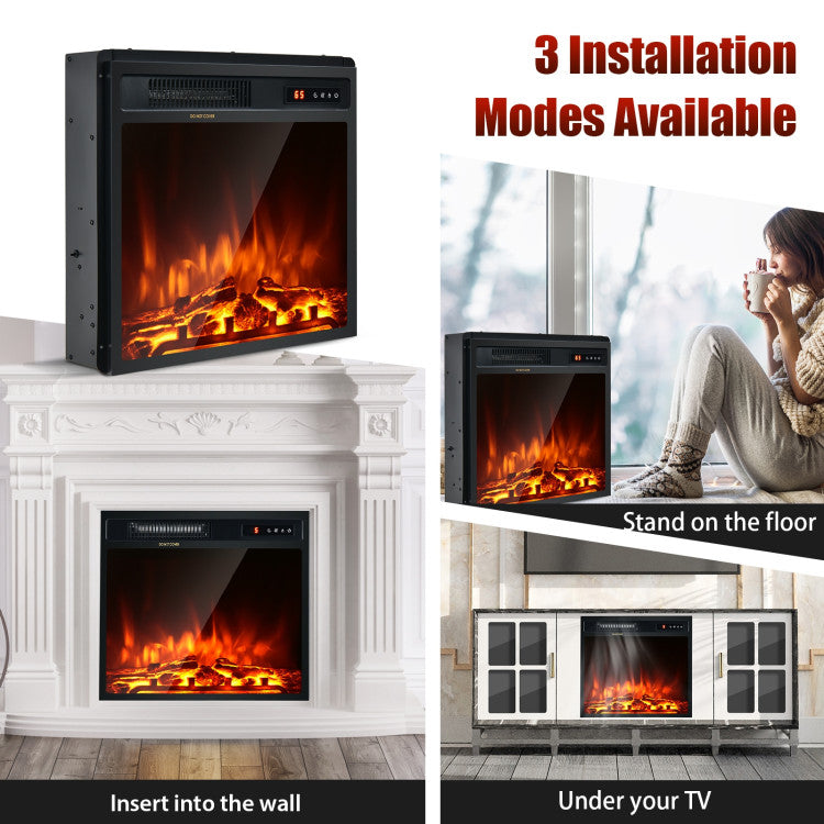 1500W Electric Fireplace Heater for Indoor Use