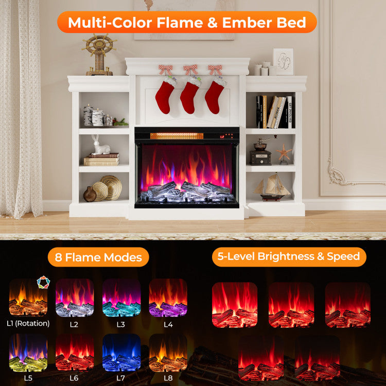 1500W Electric Fireplace Insert
