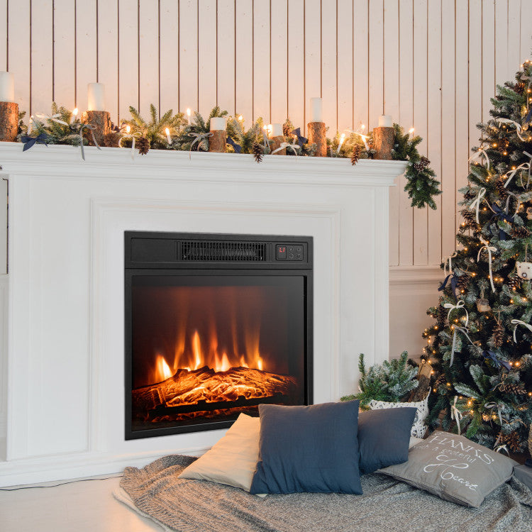 23 Inch Electric Fireplace Insert with Realistic 3D Flames