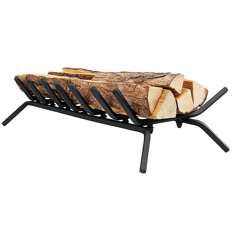 25 inch V-shaped fireplace grate for firewood