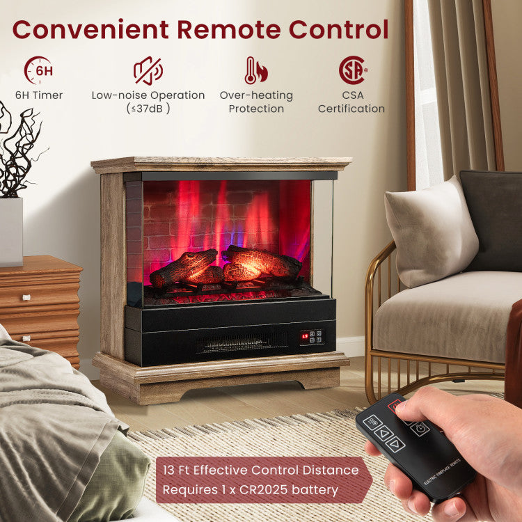 27 Inch Remote Operated Electric Fireplace