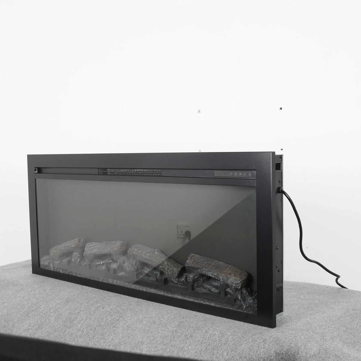 44-Inch Recessed Electric Fireplace with Remote