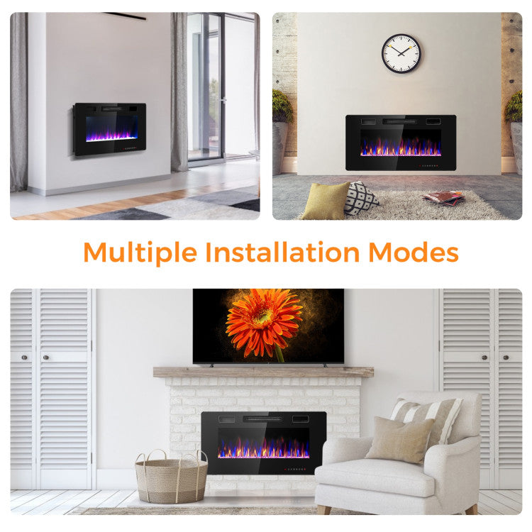 750W and 1500W Heater Settings for Electric Fireplace
