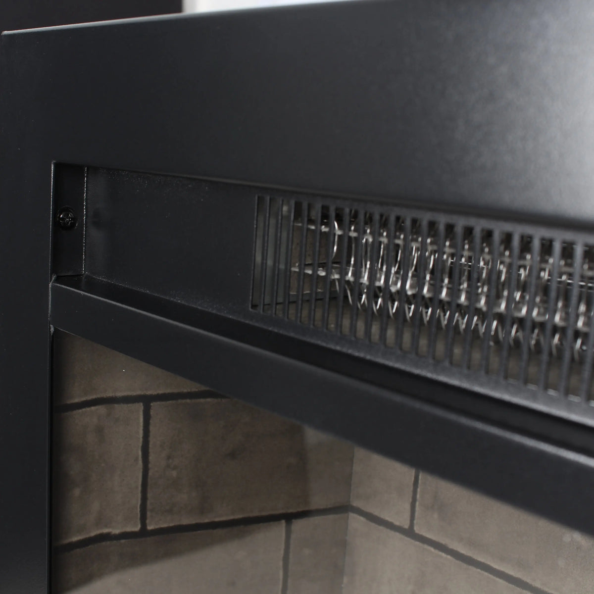 Panoramic view 3-sided electric fireplace