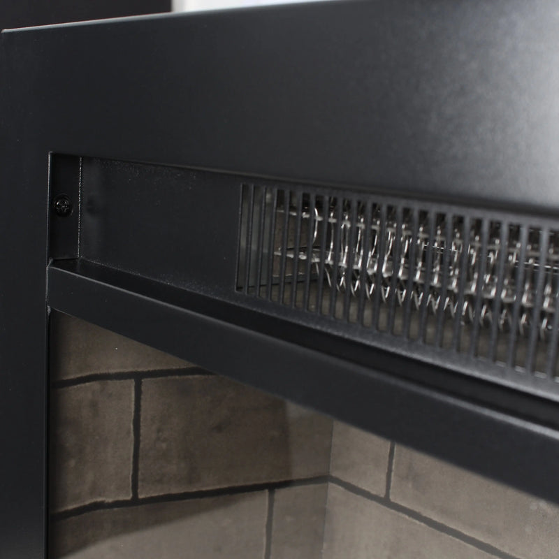 Panoramic view 3-sided electric fireplace