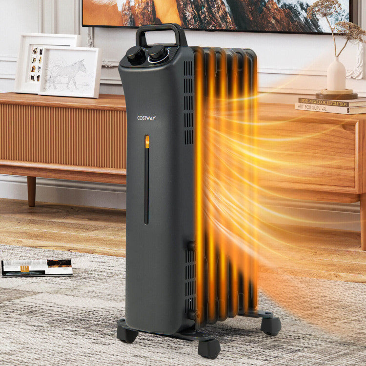 Electric heater with adjustable 600W 900W 1500W heat settings
