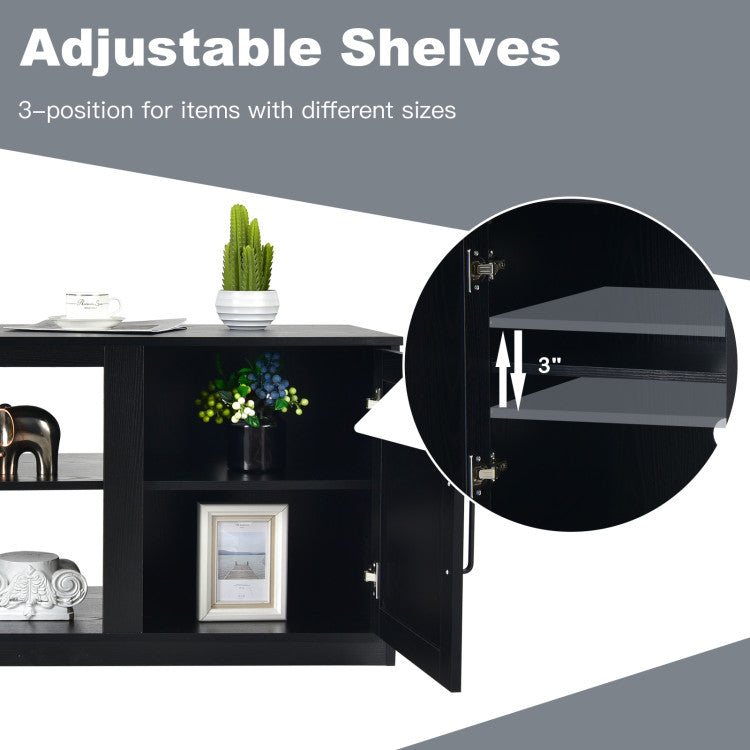 adjustable-shelf-tv-cabinet-with-fireplace-ready
