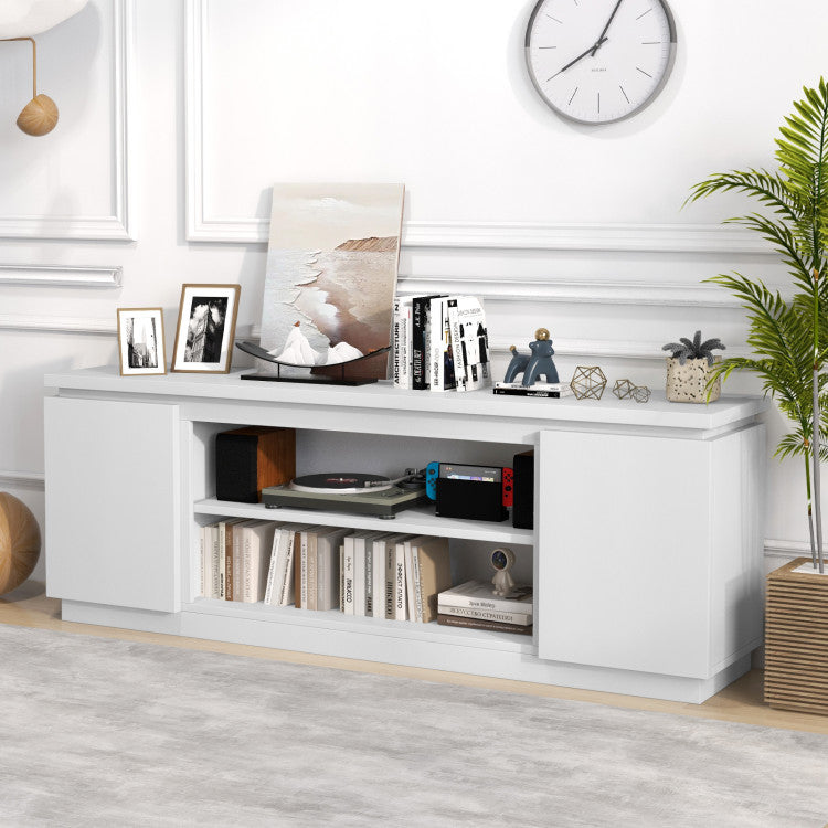 TV cabinet with 5-level adjustable shelves for flexible storage