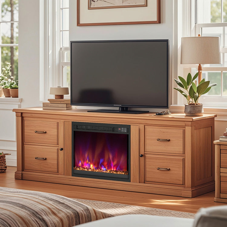 adjustable temperature settings fireplace insert