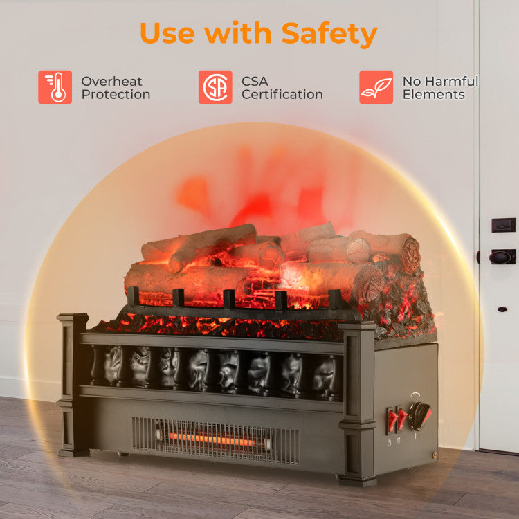 Best electric fireplace log insert for cozy home heating