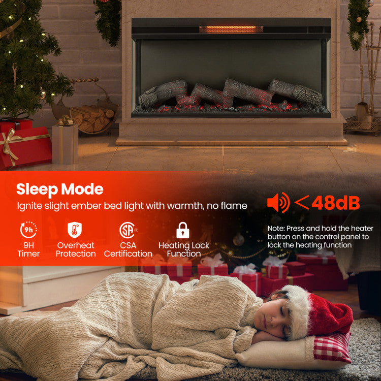 Color Changing Flame Electric Fireplace