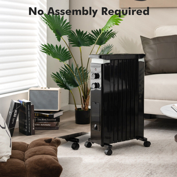 Compact Heater with Quiet Operation for Bedrooms