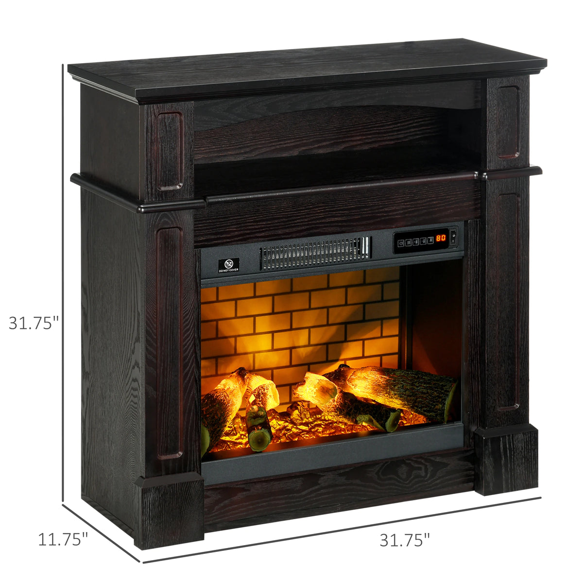 Compact Freestanding Electric Fireplace for Small Spaces