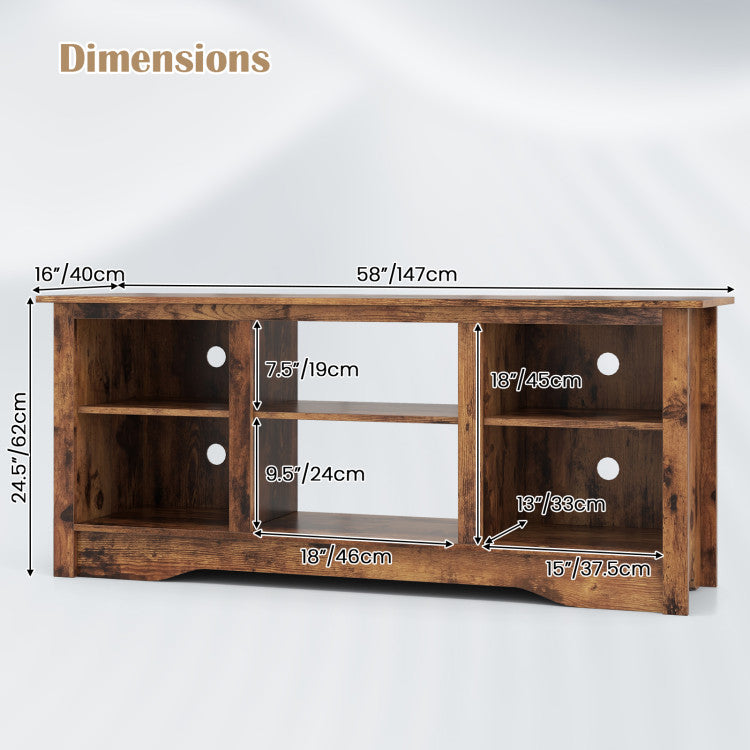 Contemporary styled TV unit with fireplace space