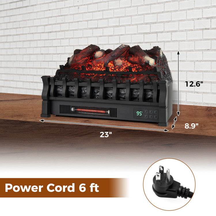Costway electric fireplace insert with infrared heating