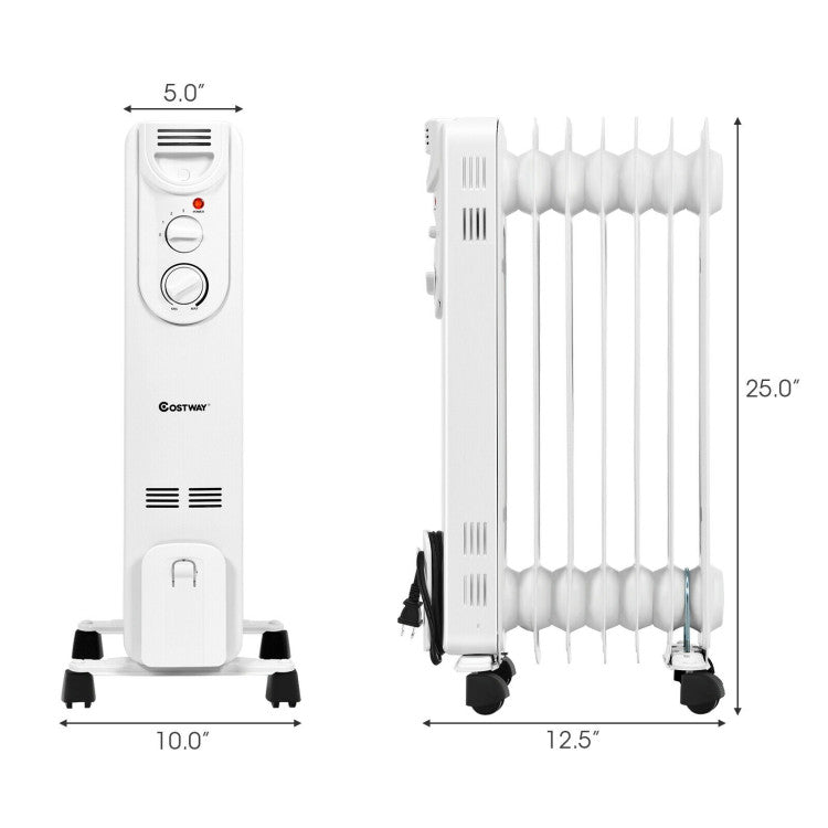 Assembly and setup view of the electric heater