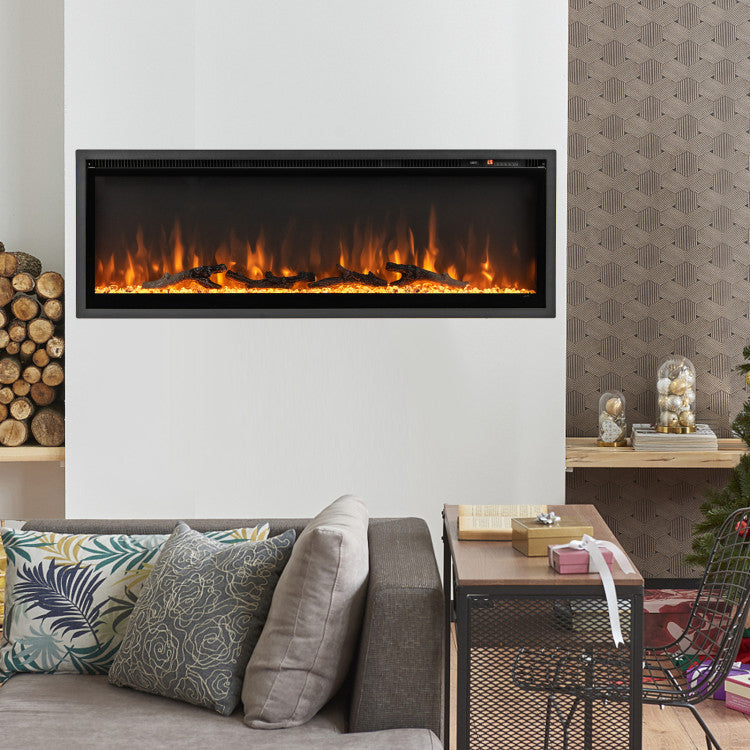 1H to 8H Timer Settings on Fireplace