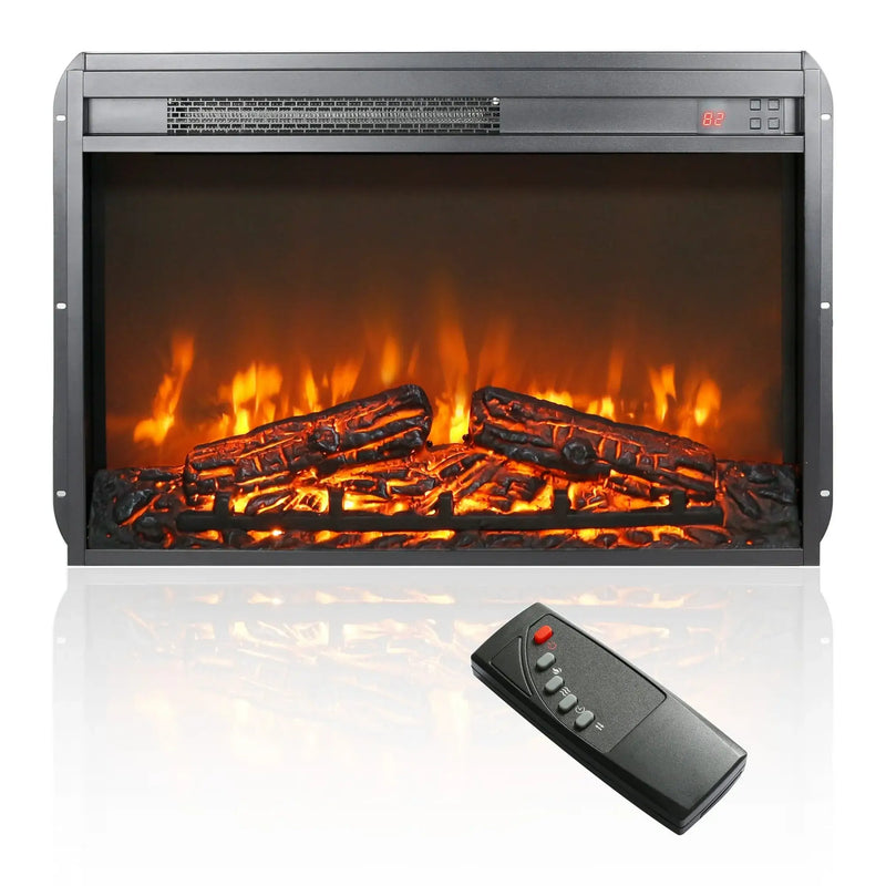 23" Electric Fireplace Insert – Ultra-Thin Design & Realistic Flame