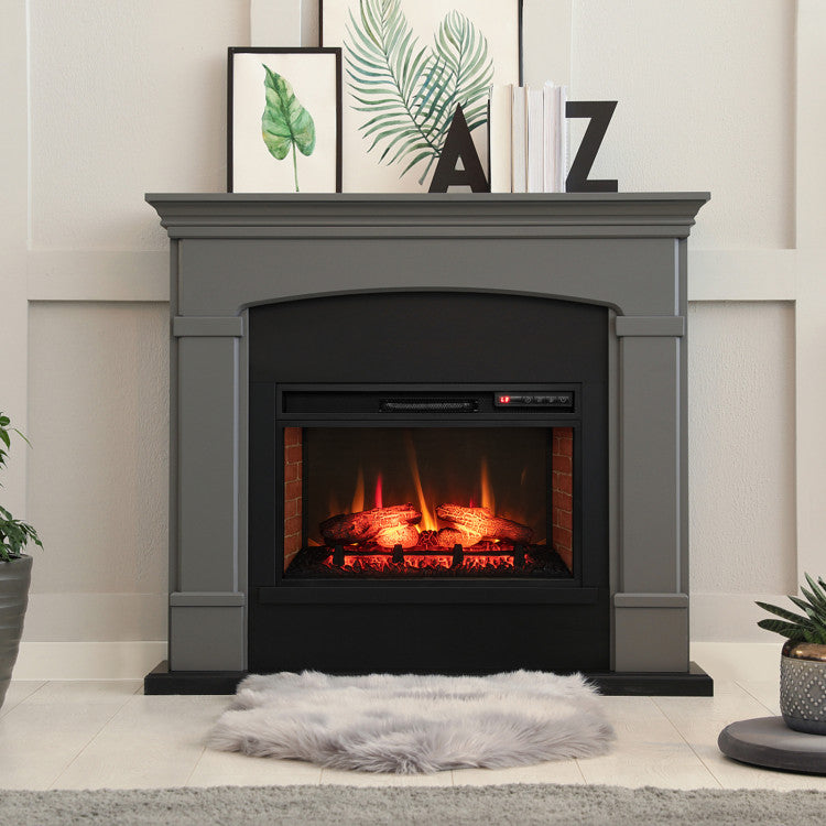 26 Inch Electric Fireplace Insert for Recessed Installation