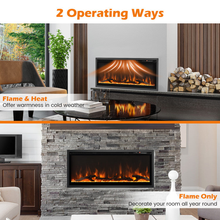 Electric Fireplace Enhancing Living Room Decor