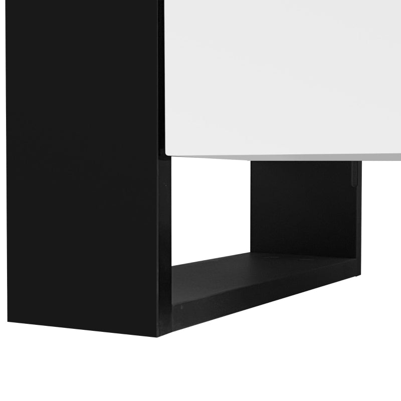 Electric Fireplace Mantel with Media Console