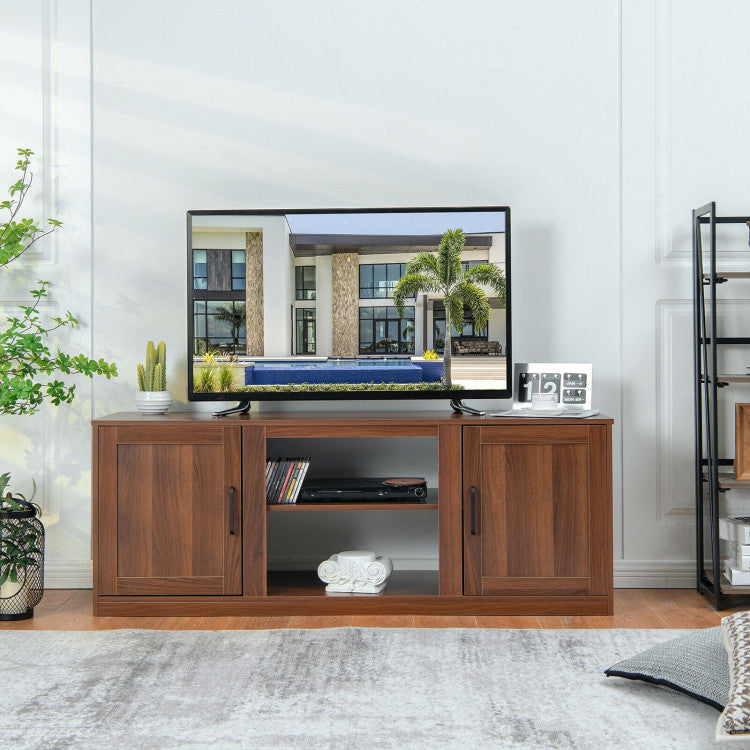 electric-fireplace-media-center-with-adjustable-shelves