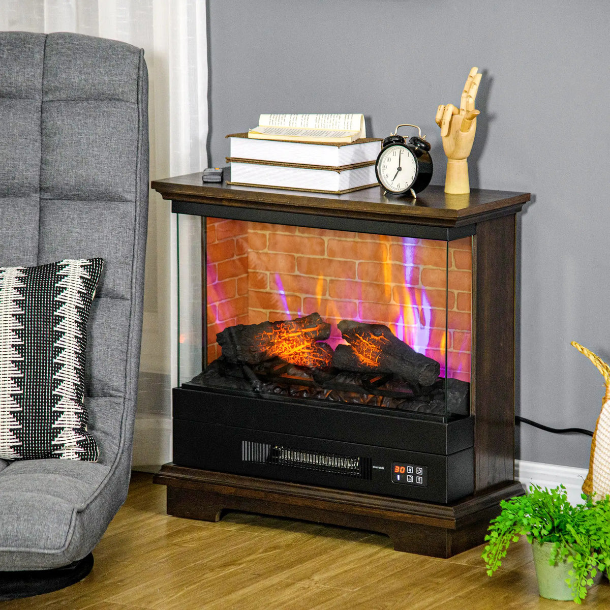 Electric stove heater with remote control & timer