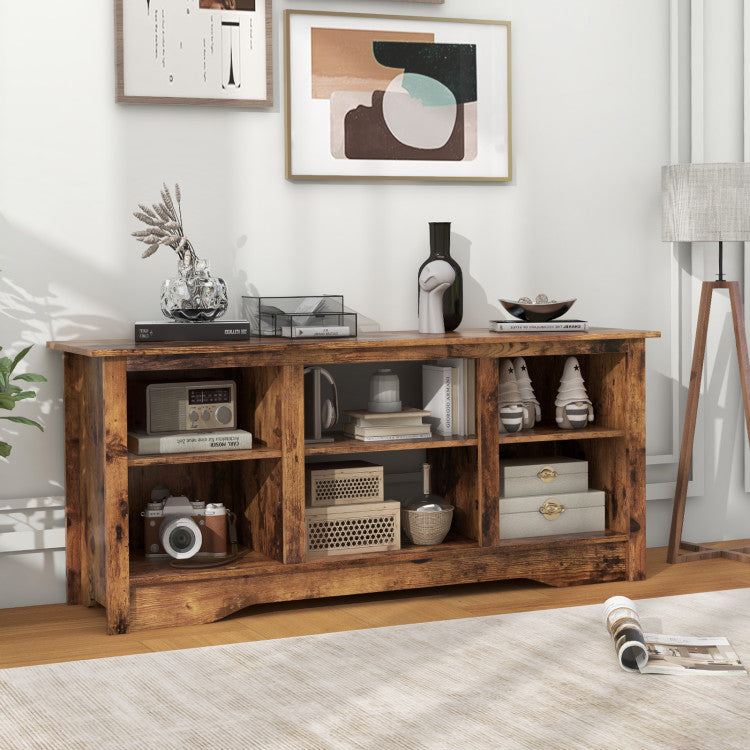 Modern style TV stand for electric fireplace