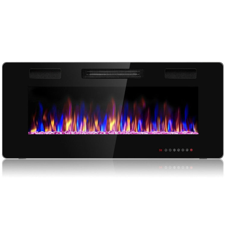 Electric fireplace with 12 flame colors