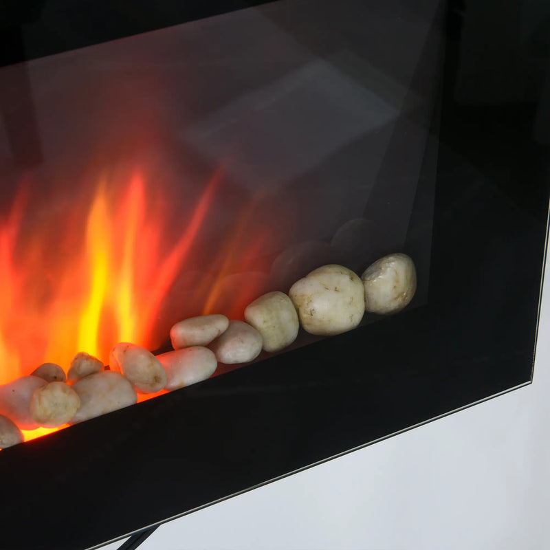 7-color flame electric fireplace for customizable ambience