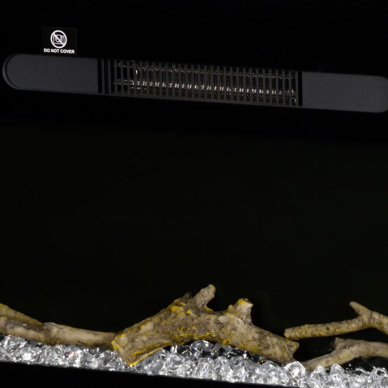  Energy-efficient electric fireplace heater with overheat protection