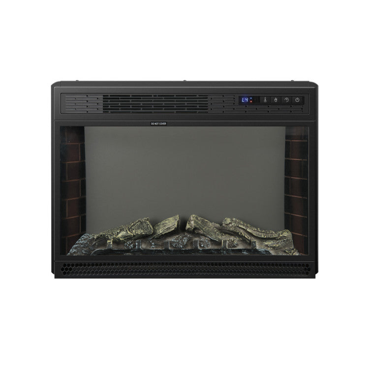Energy-efficient electric fireplace heater with dual heat settings
