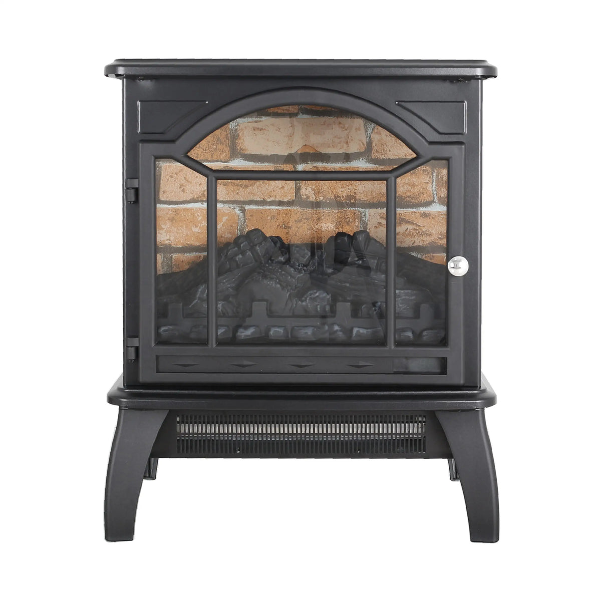 Energy-efficient freestanding electric fireplace for home