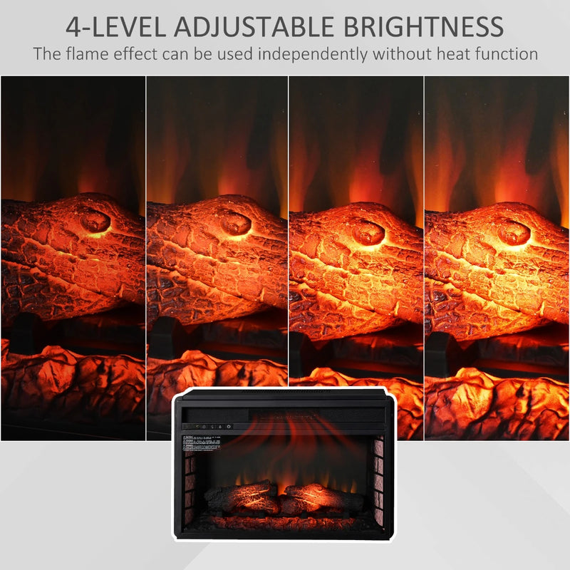 Energy-Efficient 1400W Electric Fireplace Heater