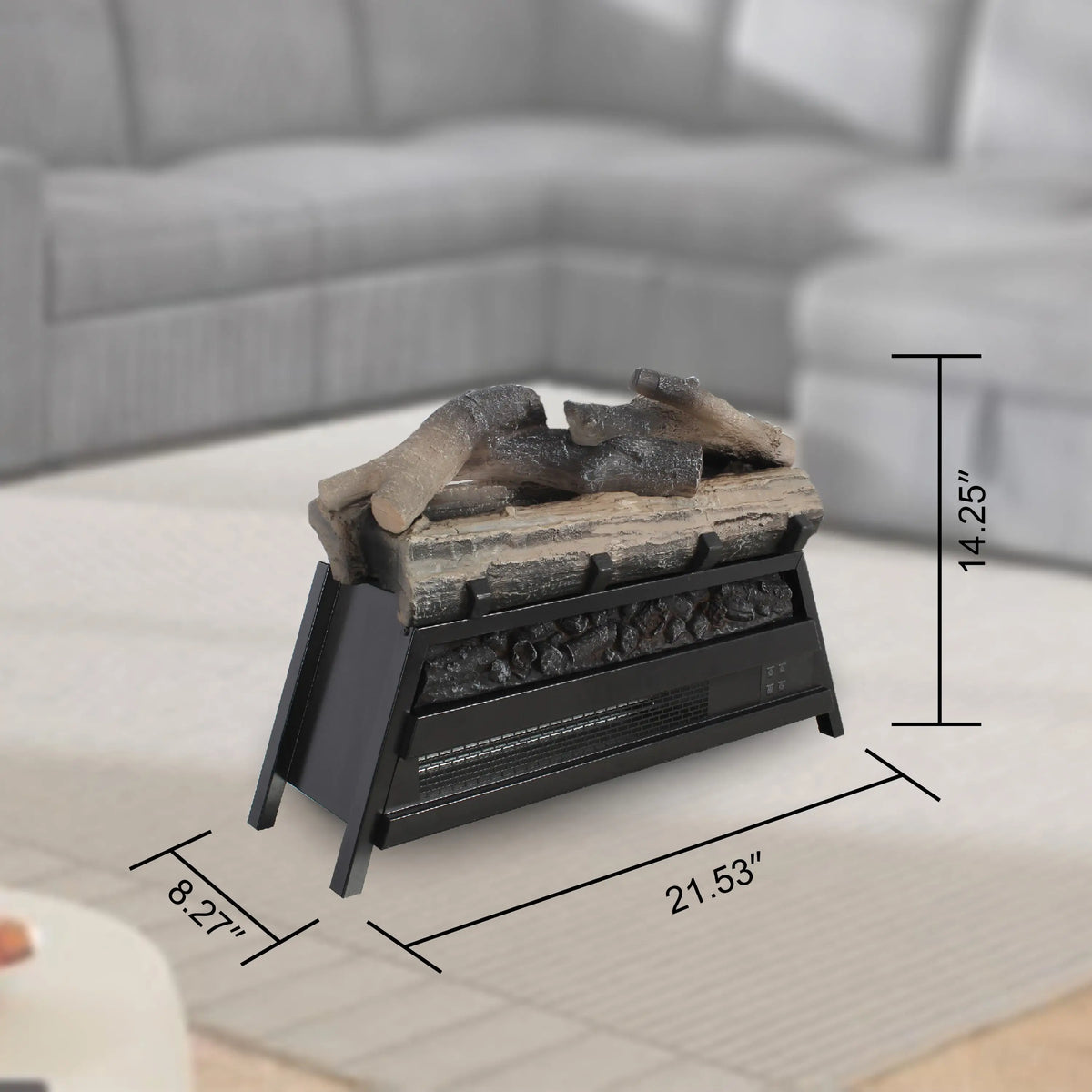 Energy-saving infrared electric fireplace heater.