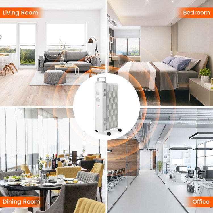 Energy efficient and quiet operation space heater