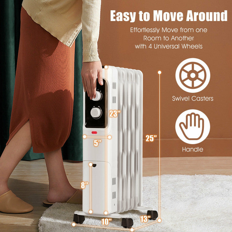 Energy-saving heater with consistent, steady warmth