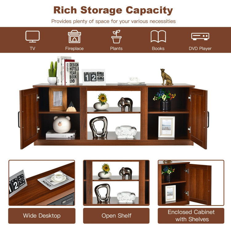 engineered-wood-tv-cabinet-with-fireplace-compartment
