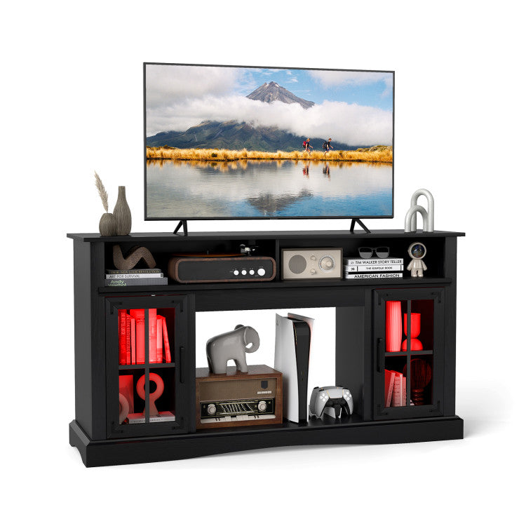 entertainment-center-60-inch-with-fireplace-slot