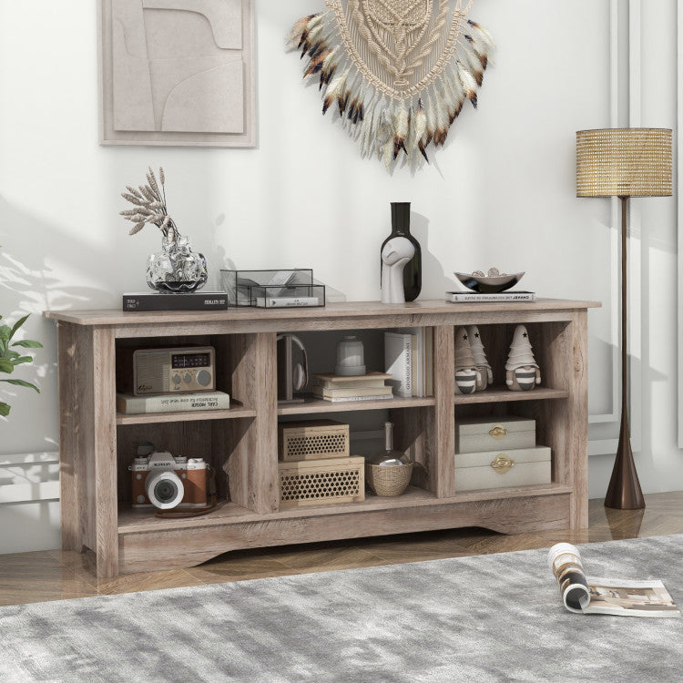 Modern entertainment center with space for electric fireplace