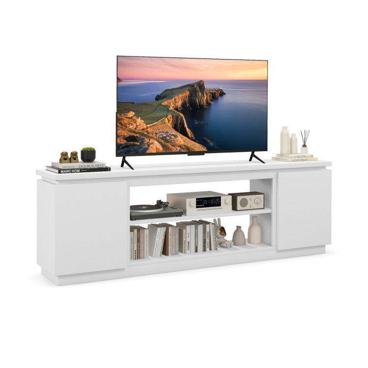 Entertainment center for 85 inch TV with fireplace option
