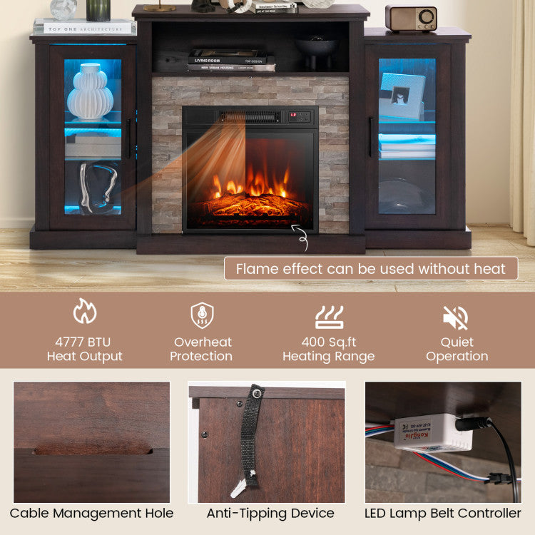 entertainment-center-with-flame-effect
