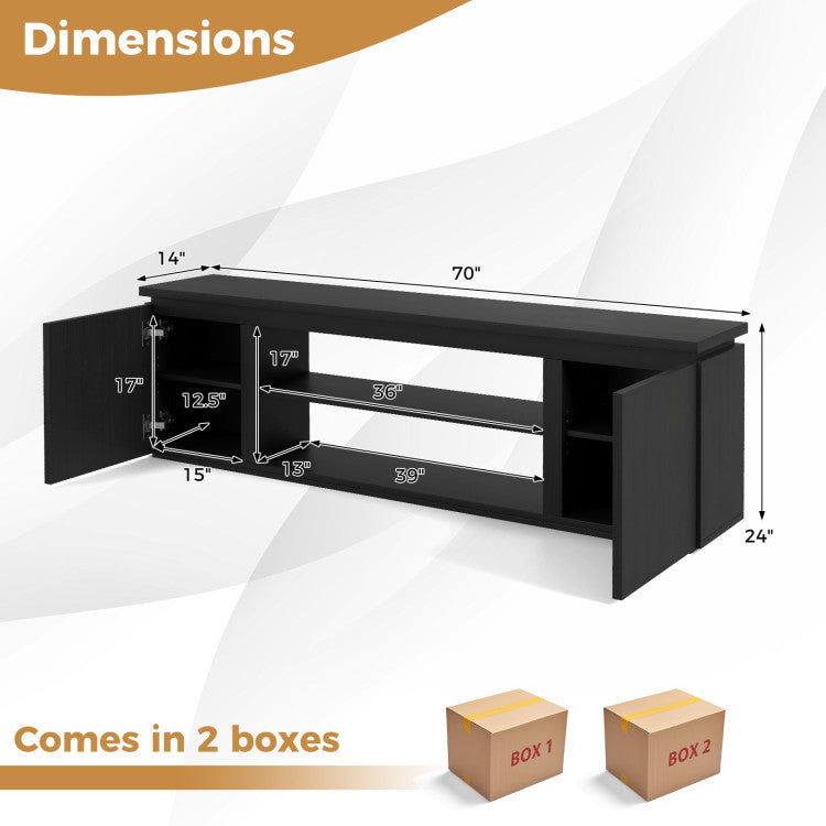 Modern entertainment wall unit with fireplace insert design