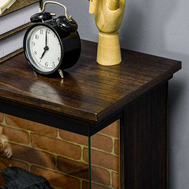 Fake fireplace heater with 3D flame effect