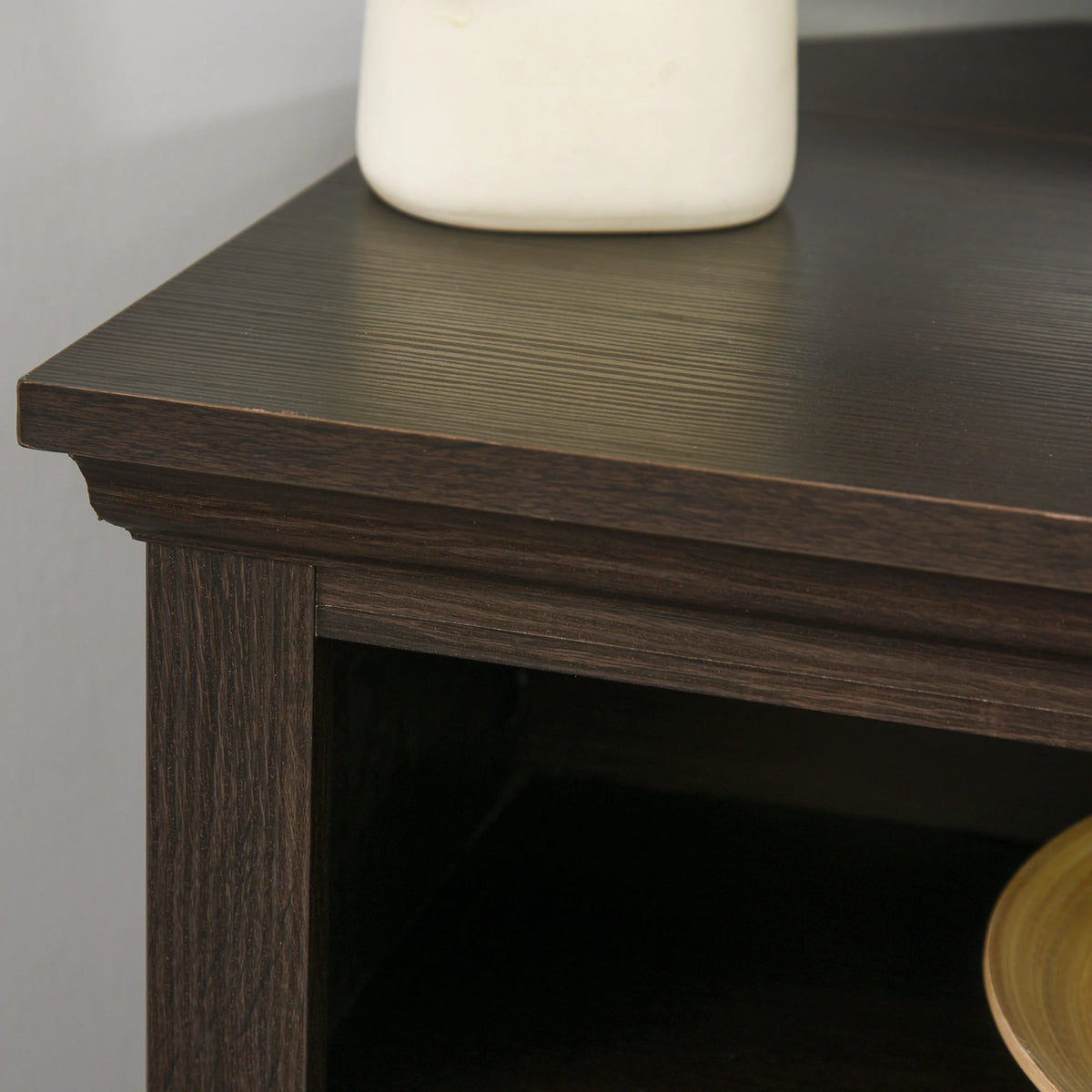 Stylish Fire and TV Wall Unit with Storage Cabinets