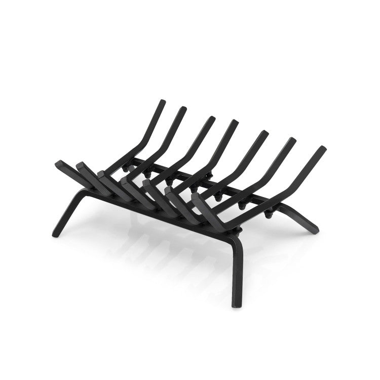 Fire pit accessory for burning logs