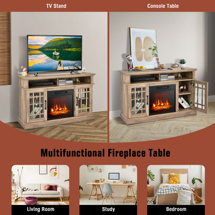 Silent operation electric fireplace