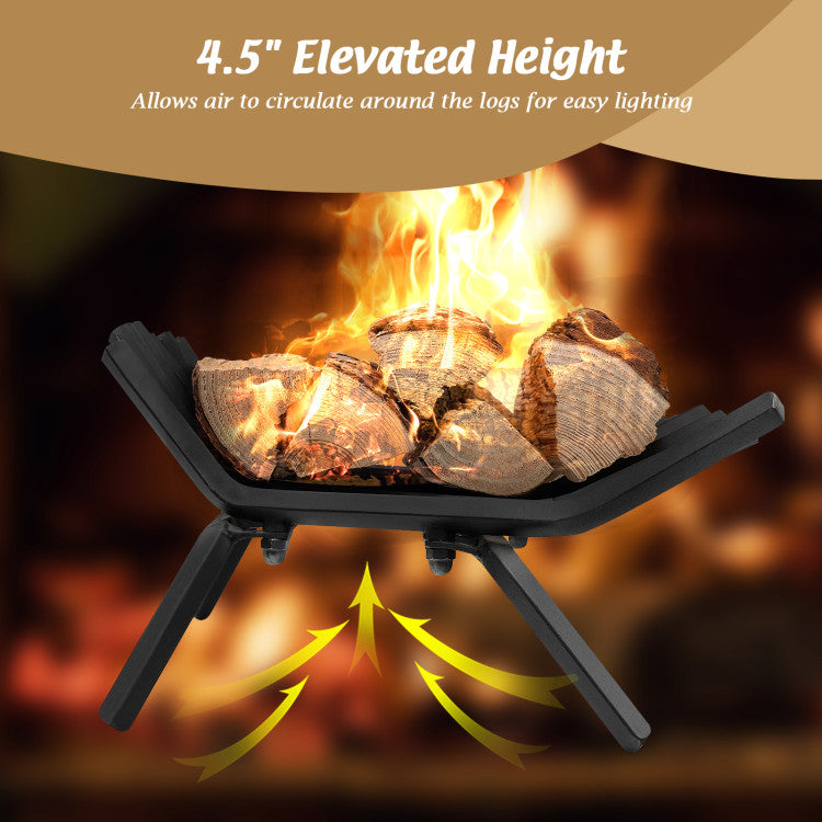 Durable firewood holder for chimney