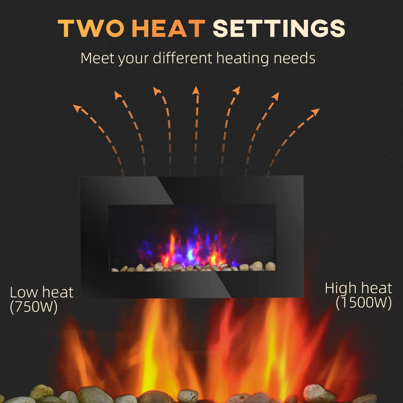 Compact electric fireplace for small living rooms and apartments