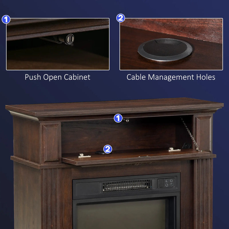 Fireplace TV Stand Ideal for Small Spaces